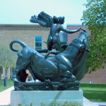escultura de toro de bronce al aire libre grande escultura de bronce mujer desnuda